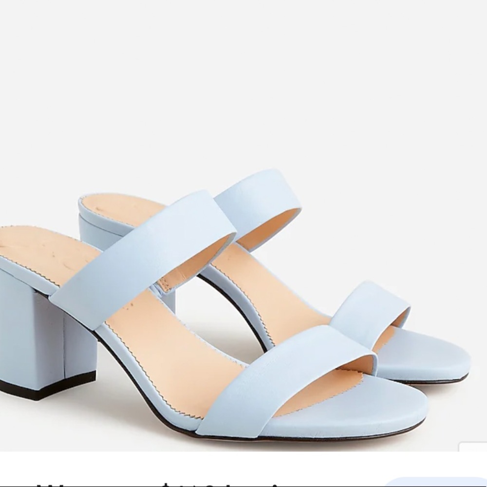 J Crew Lucie Double Strap Block Heel Size 9 - image 1